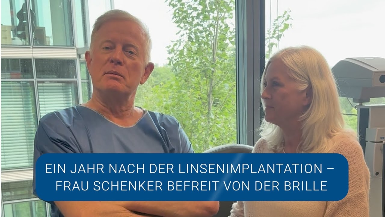One year after lens implantation — free from glasses