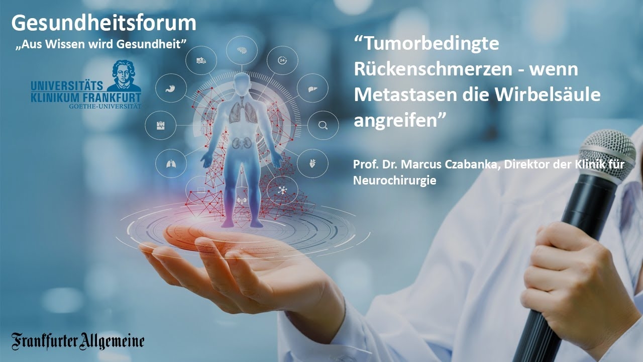 Tumour-related back pain - when metastases attack the spine #gesundheitsforumffm