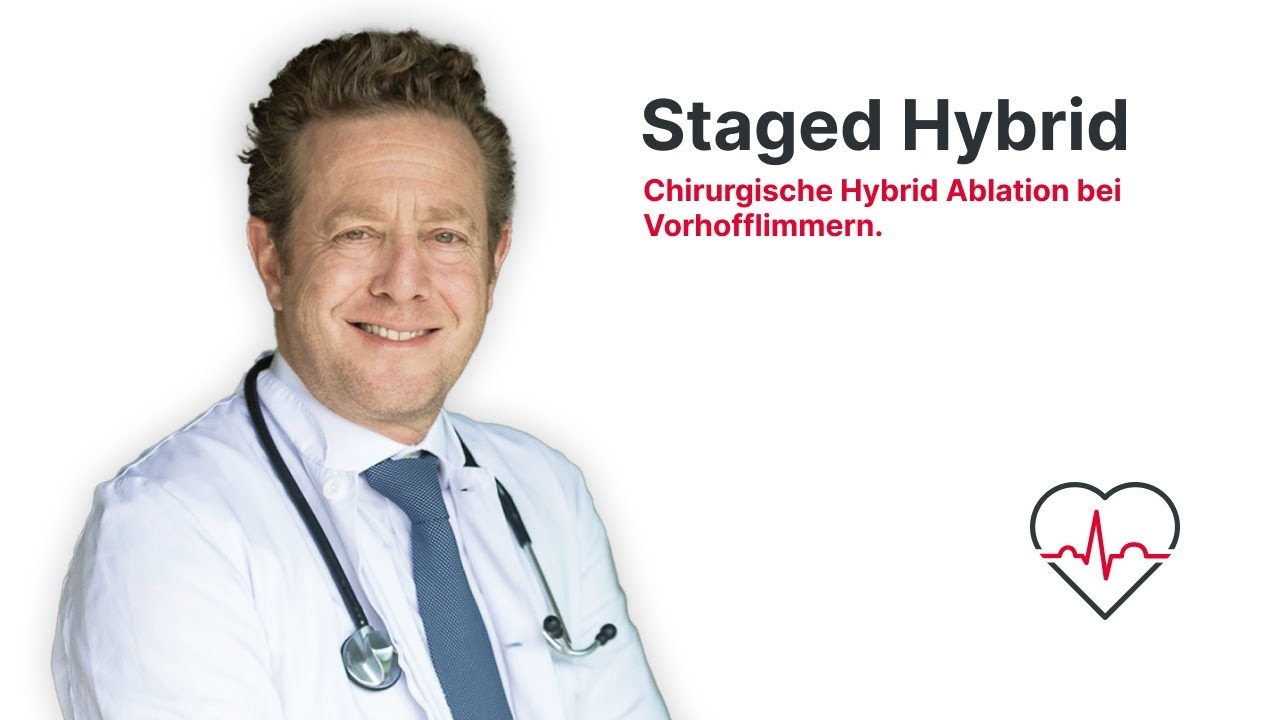 Surgical hybrid ablation for atrial fibrillation - Staged Hybrid