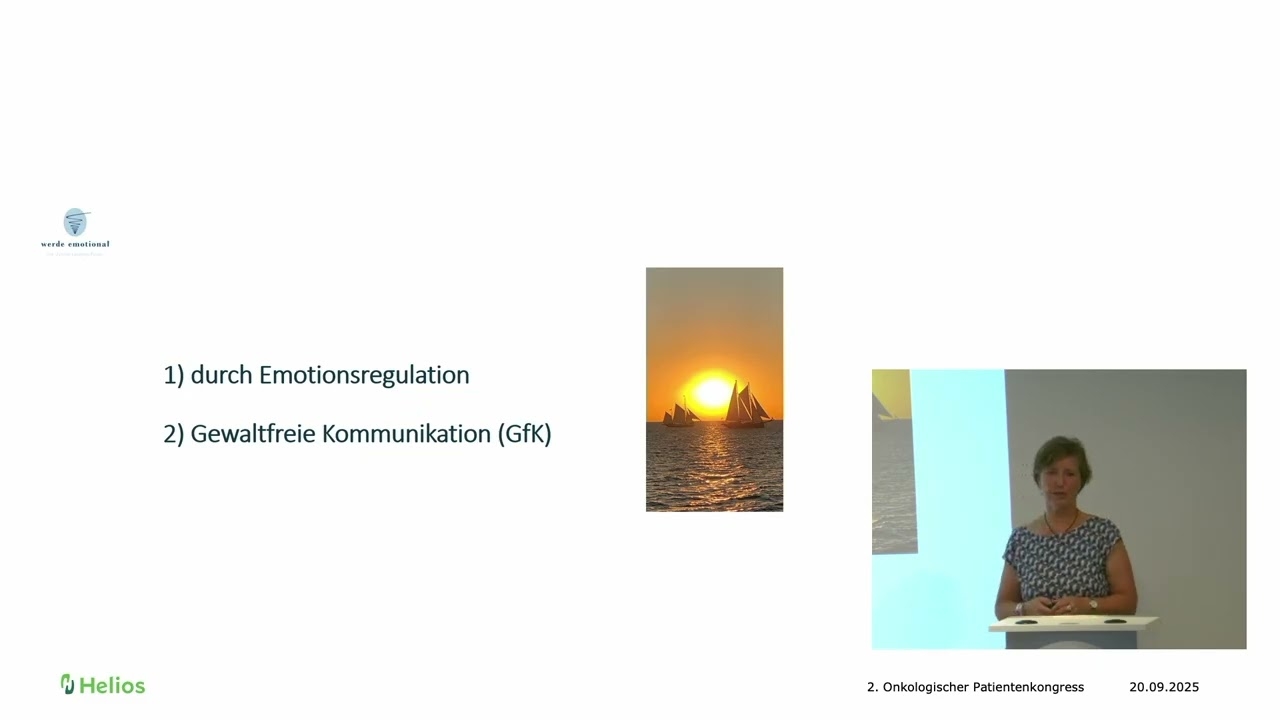 Lecture | Emotions as a guide - Strengthen emotional regulation and nonviolent communication in cancer