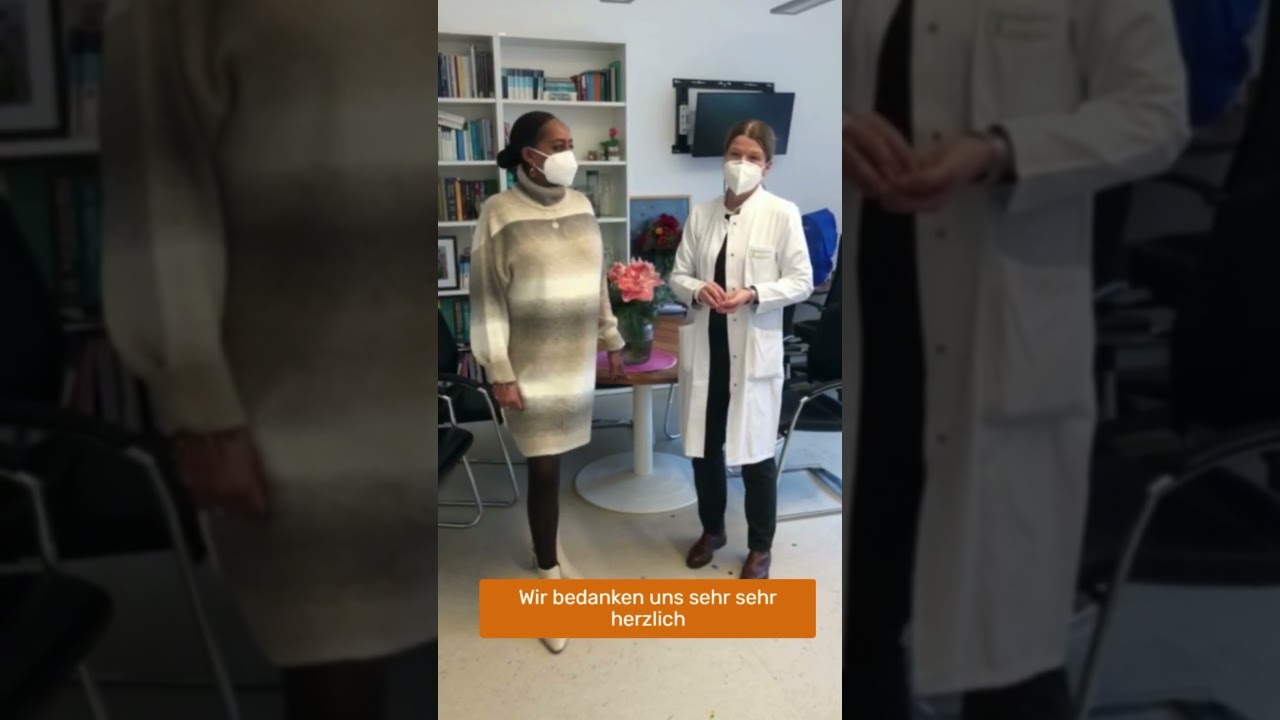 Video greeting from PD Dr. Claudia Blattmann and Feven Assefaw (Päd. 5 at Olgahospital)