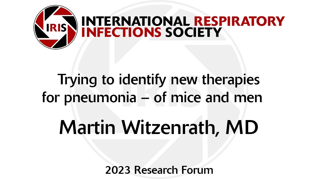 Trying to identify new therapies for pneumonia – of mice and men