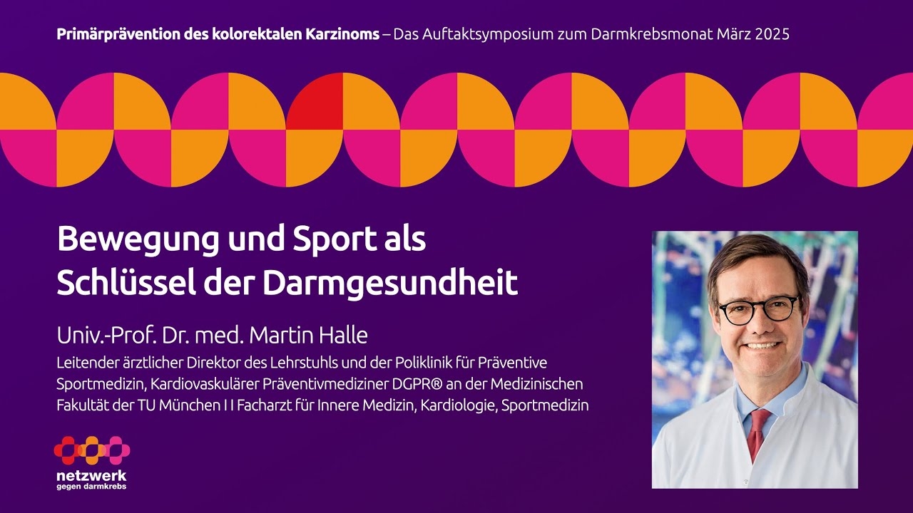 Univ. Prof. Dr. med. Martin Halle sees exercise and sport as the key to intestinal health