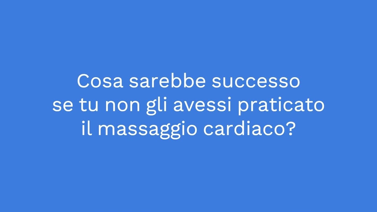 The importance of heart massage