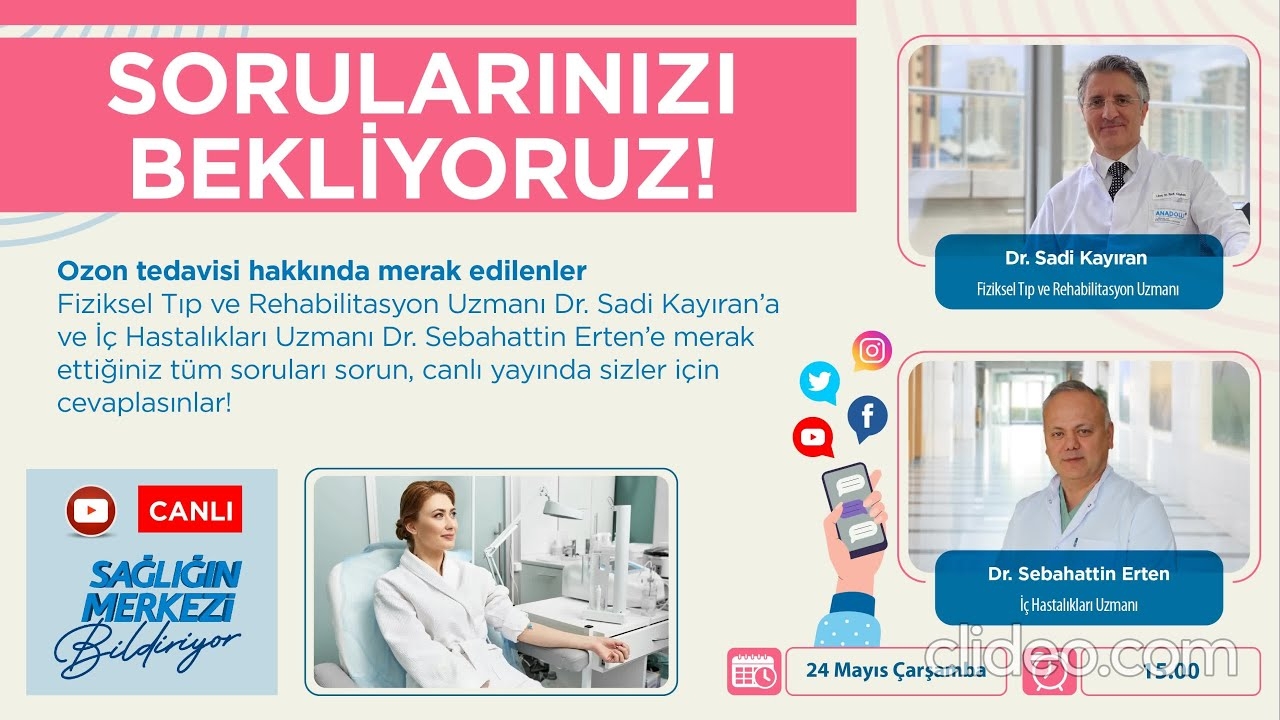 Curiosities about ozone therapy - #canlıyayın