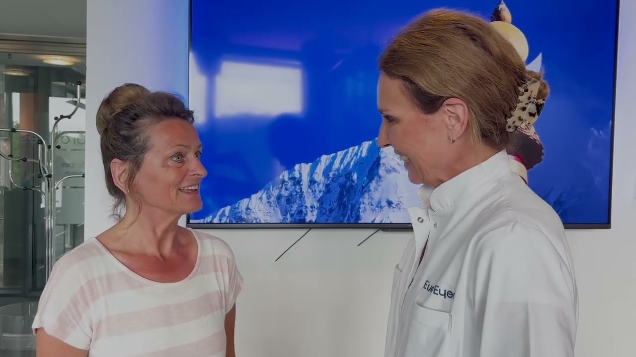 Ms. Busch talks about her trifocal lens implantation at EuroEyes Berlin