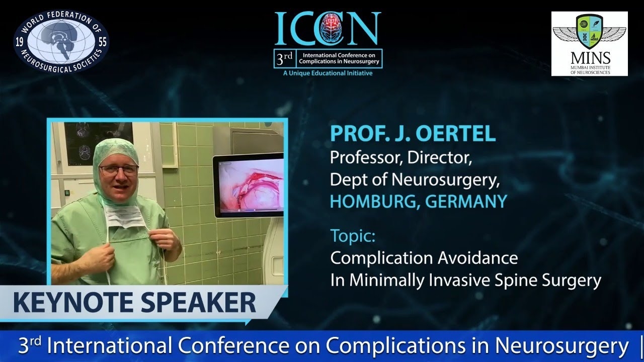 ICCN 2021 | Prof. Oertel | Dr. Keki E. Turel | 5th to 7th March 2021