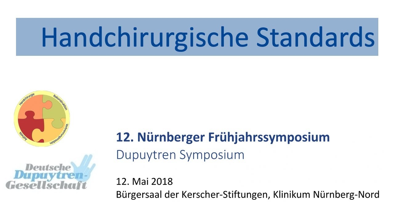 Hand Surgery Standards - Dr. med. Martin Richter (NFPC 2018)