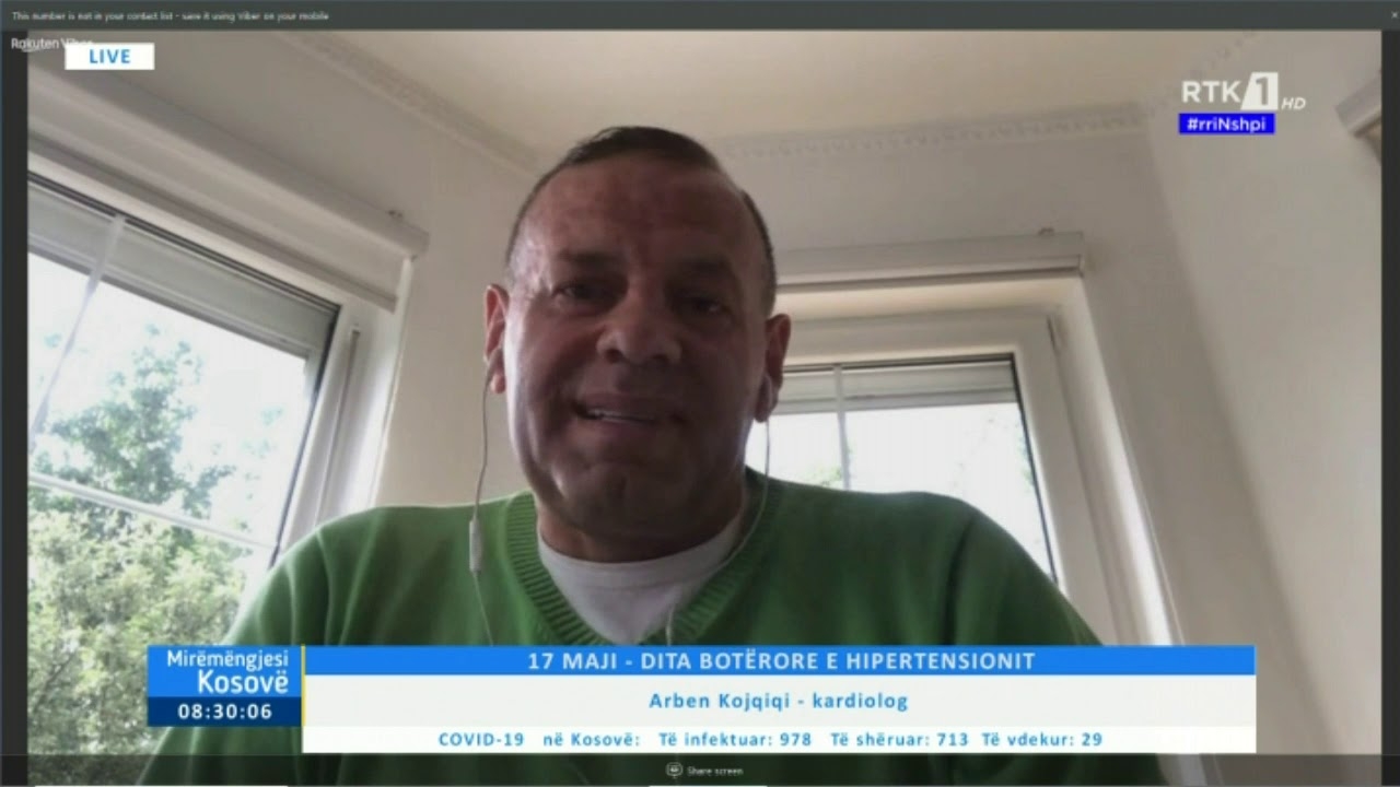 Good Morning Kosovo - Arben Kojqiqi - 17 - May - World Hypertension Day 17.05.2020