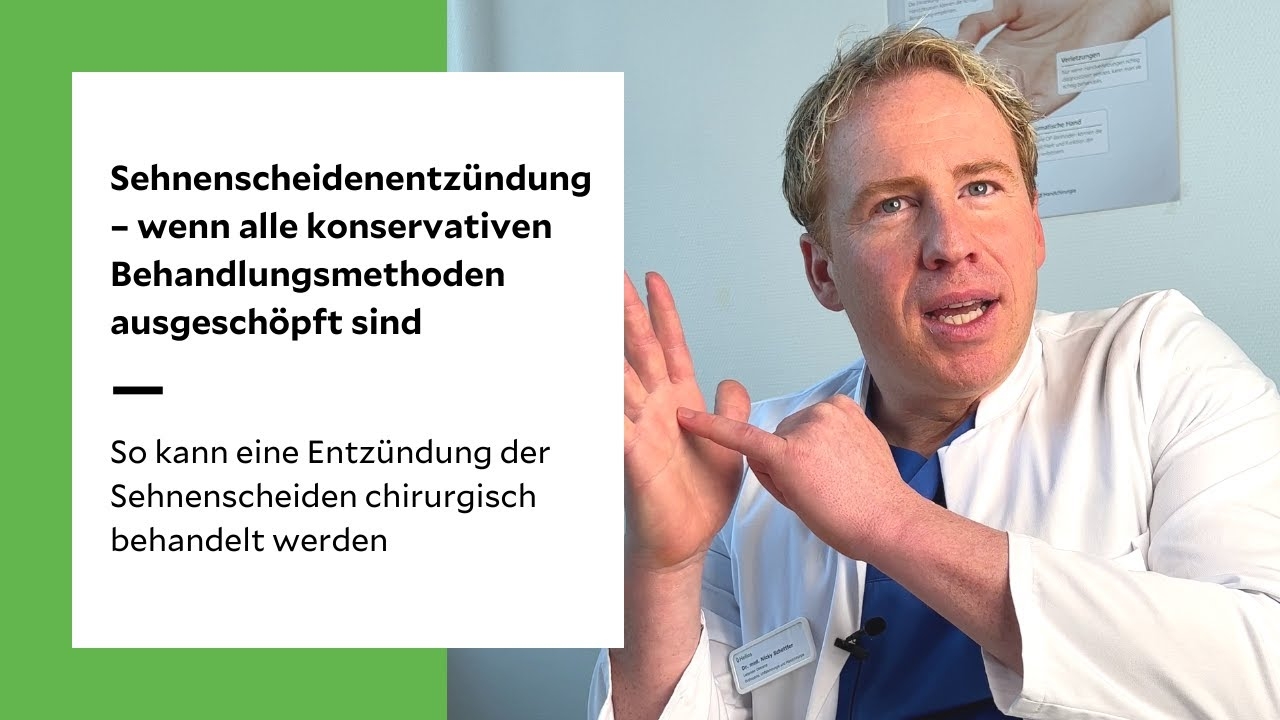 tendonitis (tendovaginitis) — how hand surgery can help