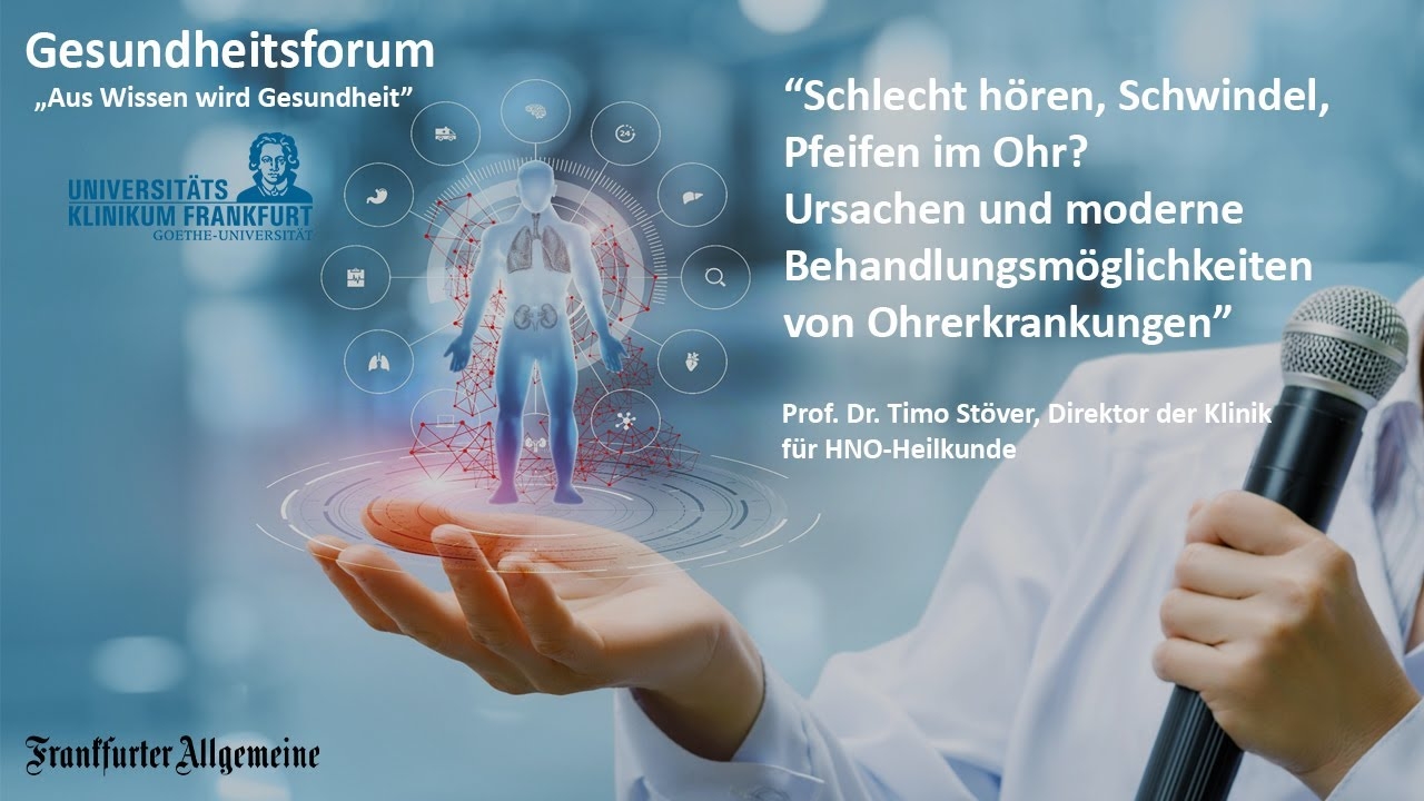 Bad hearing, dizziness, whistling in the ear? #gesundheitsforumffm