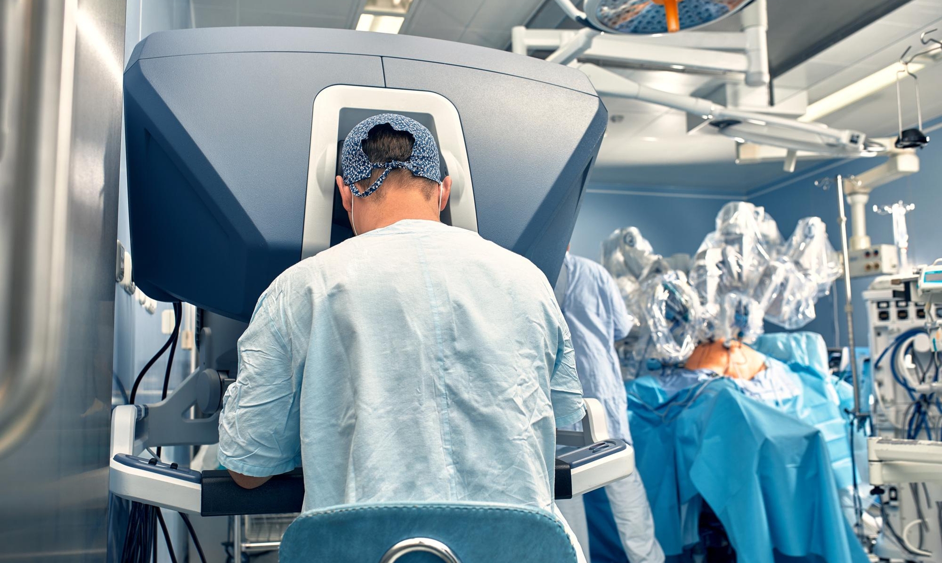 American Patient Receiving Robotic Prostate Cancer Surgery at Charité University Hospital image