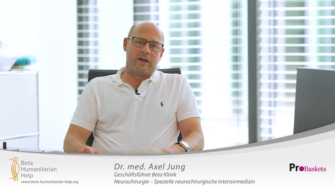 Neurosurgeon Dr. med. Axel Jung supports Beta Humanitarian Help