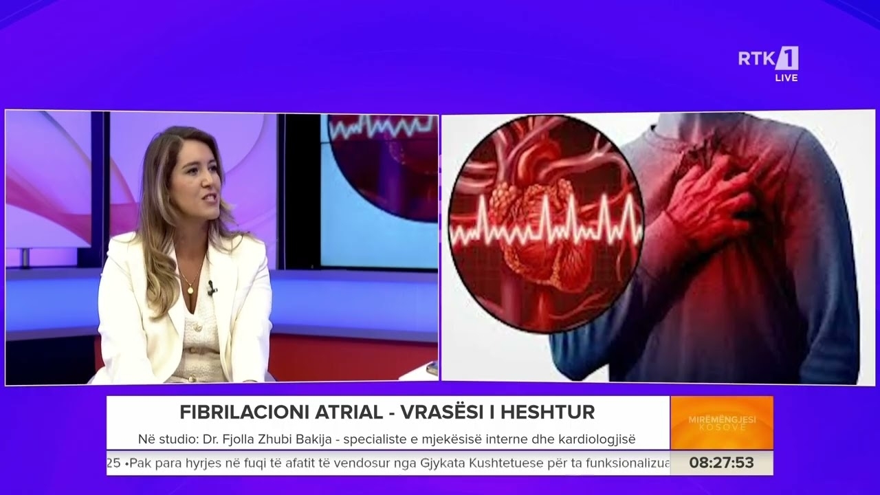Fjolla Zhubi-Bakija, Atrial Fibrillation - Silent Addiction - Good Morning Kosovo 27.07.2025