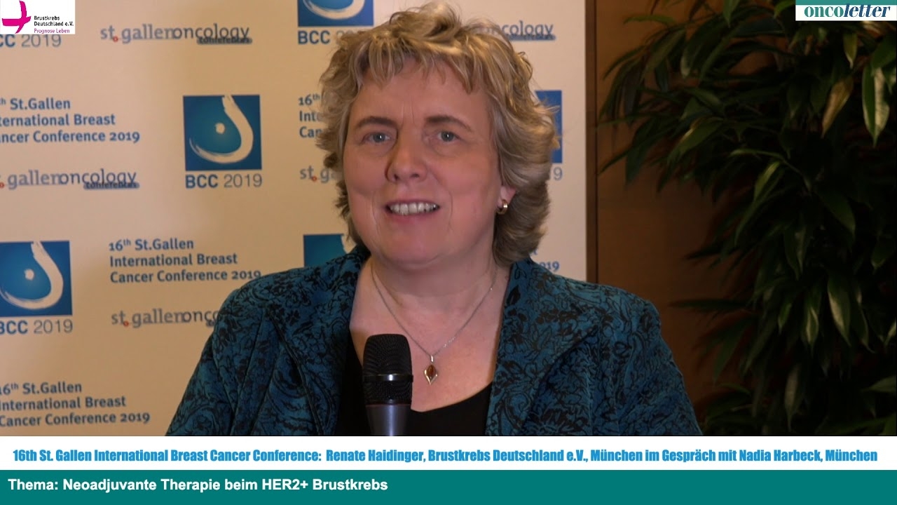 Nadia Harbeck, Munich. Topic: Neoadjuvant therapy for HER2+ breast cancer