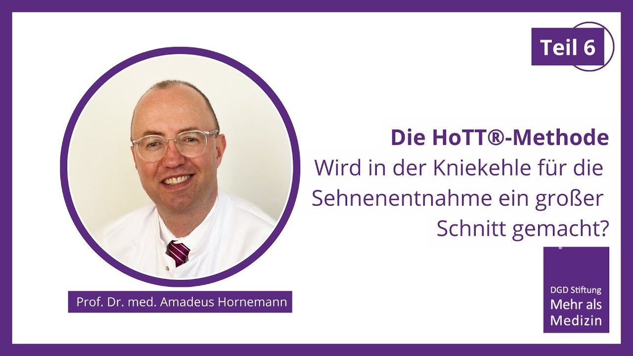 The HoTT® method – Part 6: Is a large incision made in the back of the knee for tendon removal?