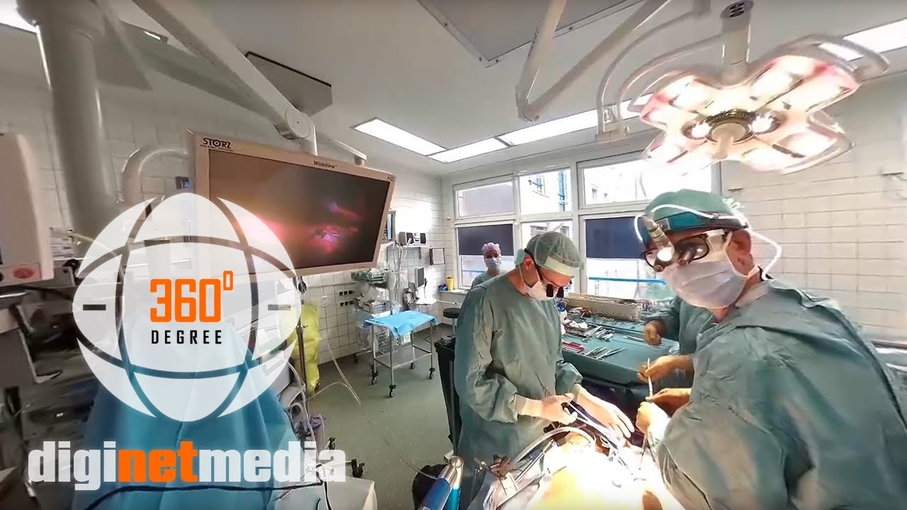 360° video of a heart valve operation