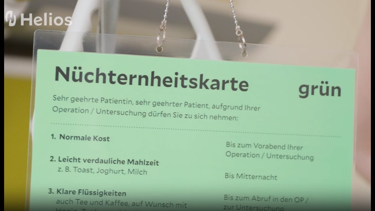 Sobriety concept - Drinking before surgery is expressly encouraged at Helios (with UT)