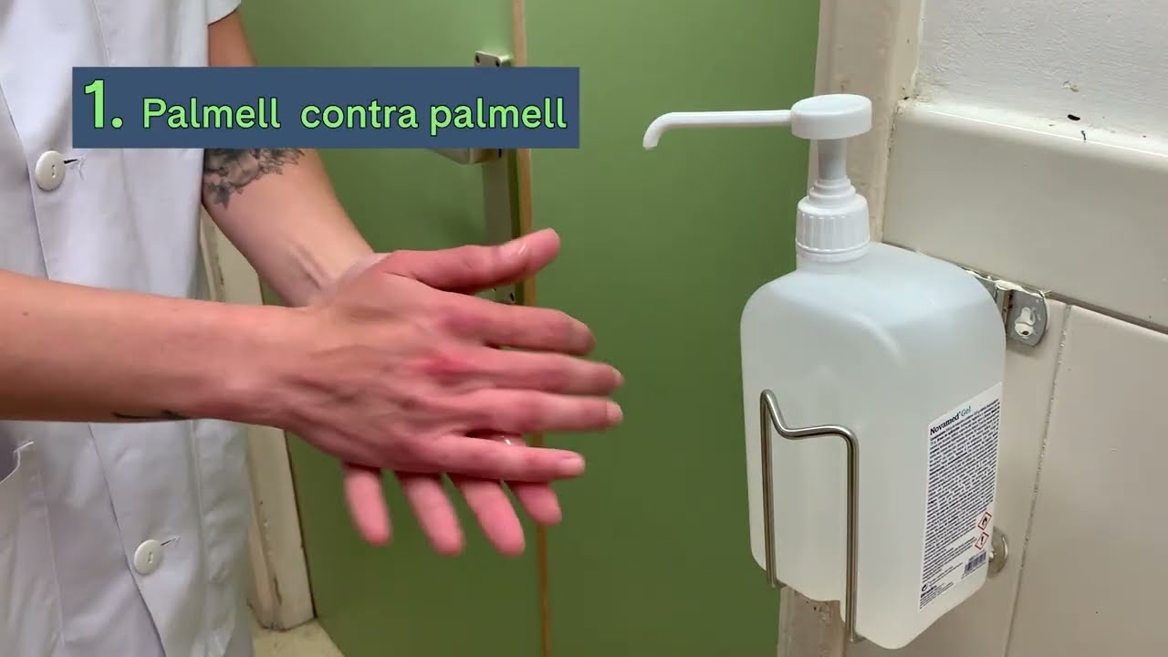 Hand Hygiene Tutorial with hydroalcoholic solution - Hospital Clínic Barcelona